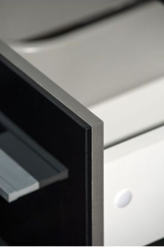 Тумба под раковину Aquanet Верона 58 черный (напольная 3 ящика)