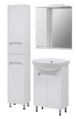 Комплект в ванную Ceruttispa тумба Ломбардия 55 с умывальником "Изео 55"