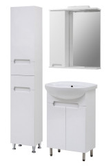 Комплект в ванную Ceruttispa тумба Ломбардия 55 с умывальником "Изео 55"