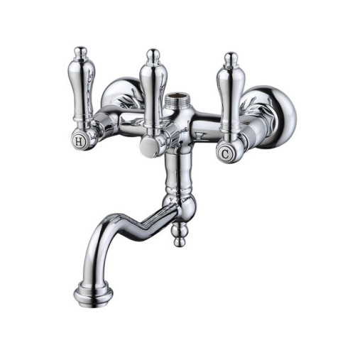 ADRIA-Classik METAL Смеситель для ванной со штуцером 3/4", поворотный излив (хром) Caprigo 03M-518-crm