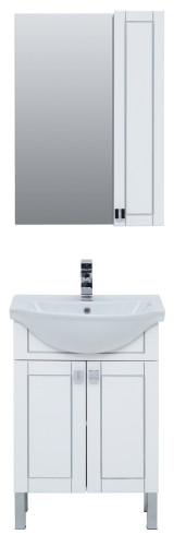 Зеркало-шкаф Aquanet Эрвин 60 белый