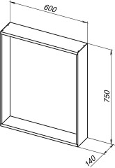 Зеркало Allen Brau Reality 1.32016.BB 60 черный браш