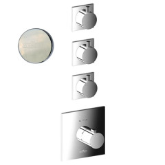 Смеситель для душа встраиваемый с термостатом Webert Elio EL971502345, никель