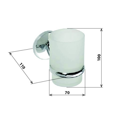 Держатель для стакана Bemeta Alfa 102410012