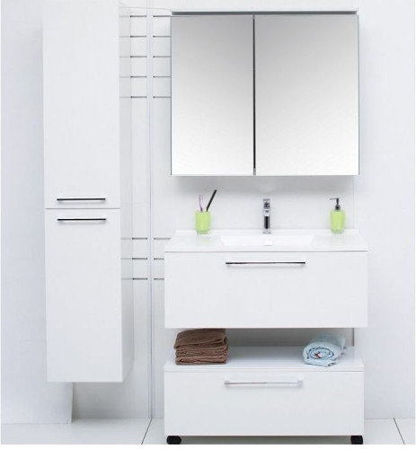 Зеркало-шкаф De Aqua 90 серебро