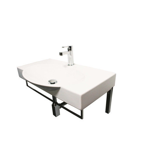 Кронштейн с полотенцедержателем Sanita Luxe Infinity 65 крепежи в комплекте, хром (CS00024010)