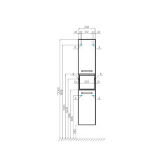 Полка навесная AQUATON Лофт Фабрик, дуб кантри (1A242703LTDY0)