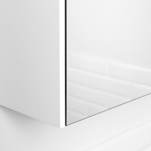 Зеркальный шкаф Итана Mia 65 (650х182х760) с подсветкой, белый глянец (761635)