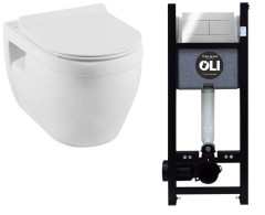 Унитаз с инсталляцией Aquanet Glide-W/886668SDOO