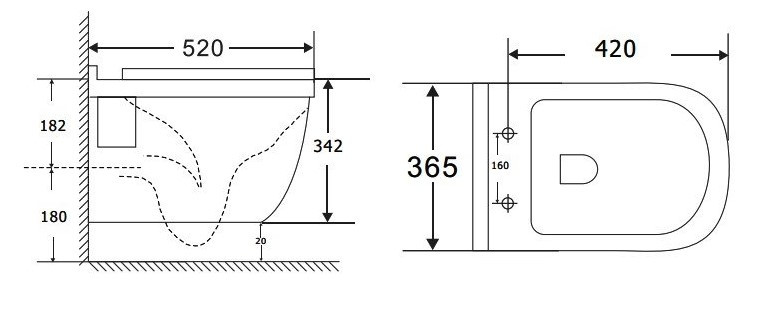Унитаз с инсталляцией Aquanet Glide-W/886668SDOO