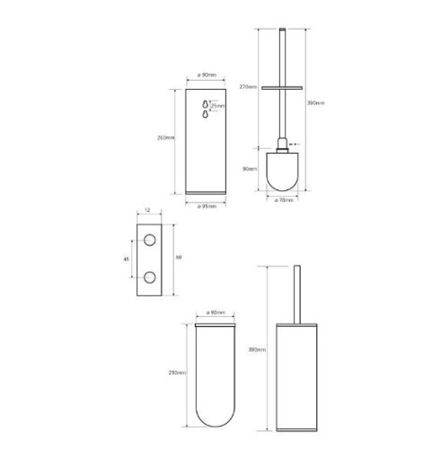 Ершик для унитаза Bemeta Omega 102313067