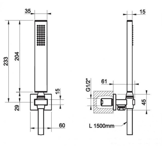 Душевой комплект Gessi Shower Sets 20123.031