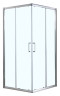 Душевое ограждение Azario GREENWOOD 1000х1000х1850, БЕЗ ПОДДОНА, прозрачное стекло 6 мм, цвет профиля серебро (AZ-NNE1142 1000)