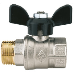 Шаровой кран Rubinetterie Bresciane полнопроходный UNI-SFER 3/4&quot;,вн/вн резьба, стальная рукоятка.