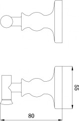 Крючок для полотенец Rush Crete CR35220