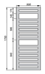 Полотенцесушитель Zehnder Metropolitan Spa METE-180-050/ID