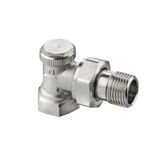 Радиаторный запорно-регулирующий клапан REGUTEC F,  G 3/4&quot;х R 1/2&quot;, угловой, латунь