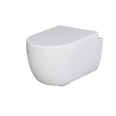 Унитаз Abner 103T20001R (545*360*330) БЕЛЫЙ подвесной БЕЗОБОДКОВЫЙ