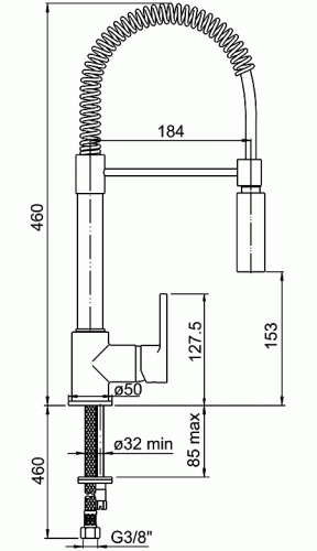 Смеситель Paini Arena 92CR557LLPE