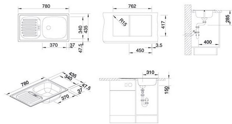 Кухонная мойка Blanco Flex mini