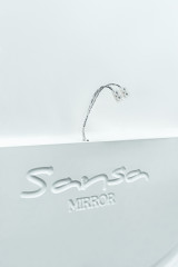 Зеркало Gia 75 white с подсветкой Sansa