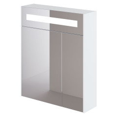 Зеркало-шкаф Итана Mia 65 Подвесной, Белый глянцевый (761635)