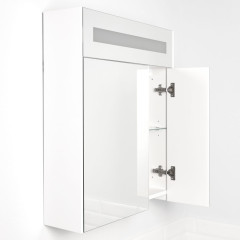 Зеркало-шкаф Итана Mia 65 Подвесной, Белый глянцевый (761635)