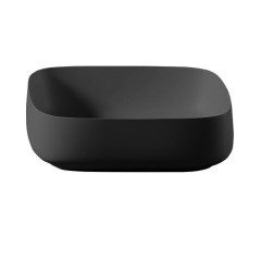 Раковина Artceram Cognac Quadro 550*350*155 отверстия для смесителя-отсутствуют черный глянцевый