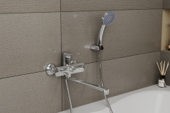 Смеситель одноручный для ванны с поворотным изливом RUSH Jawa (JA0735-51)