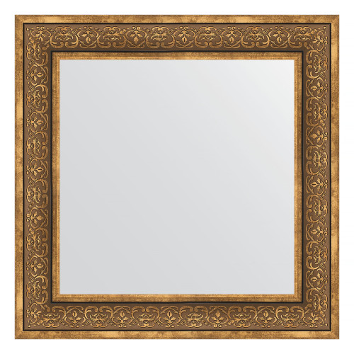 Зеркало настенное EVOFORM в багетной раме вензель бронзовый, 73х73 см, BY 3159
