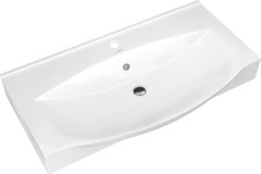 Тумба с раковиной Венеция Forte 85 напольная белый (2 ящика, ум. Элвис 85)