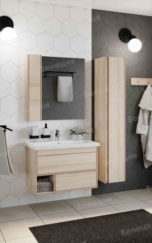 Зеркало-шкаф Венеция Canada 80 дуб сонома