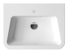 Раковина мебельная Ravak 55х45х15.5, литьевой мрамор, цвет Белый (XJI01155000)