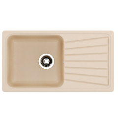 Кухонная мойка Formastone NOVA 81-46, прямоугольная с крылом, цвет бежевый
