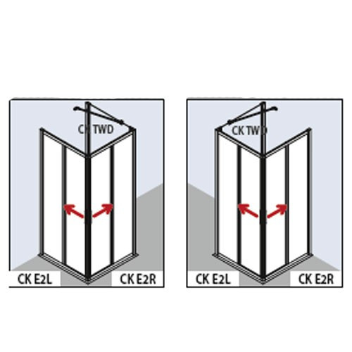 Душевая дверь Kermi Cada XS CK E2L 09020 VPK
