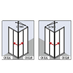 Душевая дверь Kermi Cada XS CK E2L 09020 VPK