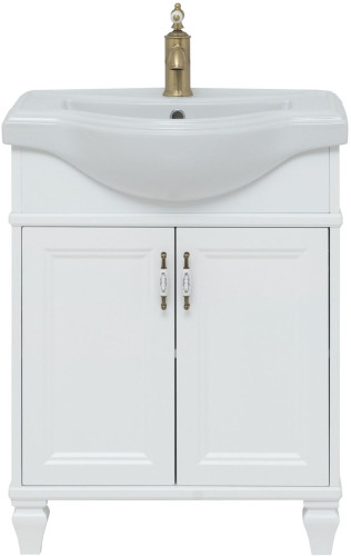 Тумба с раковиной Aquanet Валенса New (Классик) 65 белый