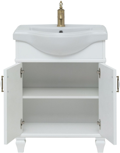 Тумба с раковиной Aquanet Валенса New (Классик) 65 белый