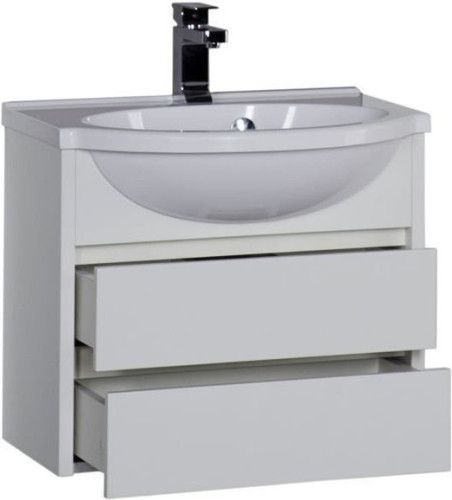 Тумба с раковиной Aquanet Лайн 60 белый