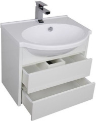Тумба с раковиной Aquanet Лайн 60 белый