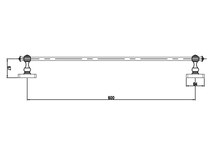 Держатель для плотенца Antik 081301 Br