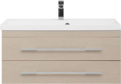 Тумба с раковиной Aquanet Нота NEW 90 светлый дуб