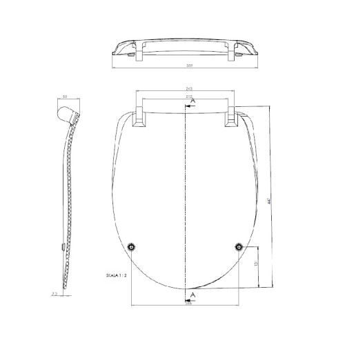 Крышка-сиденье для унитаза Cersanit DELFI slim, дюропласт, lifting, easy-off, белый