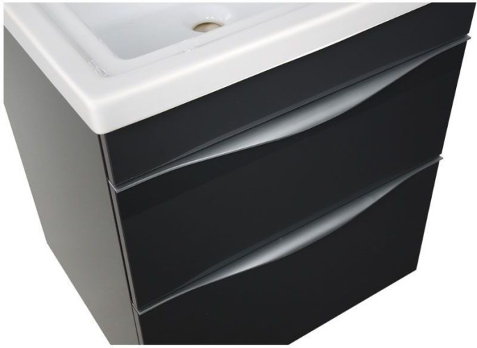 Тумба с раковиной Aquanet Эвора 60 серый антрацит