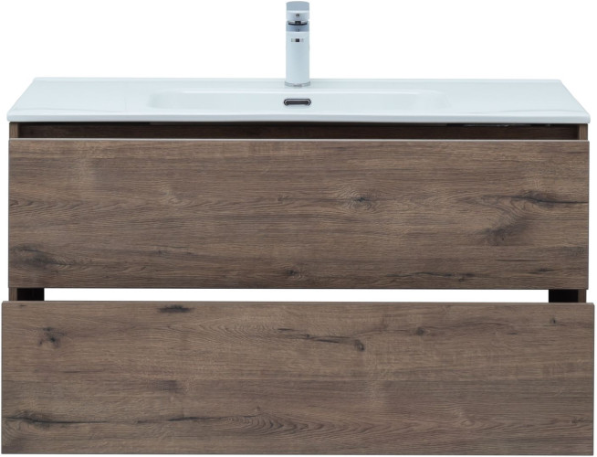 Тумба под раковину Aquanet Lino 100 (Flat) дуб веллингтон