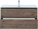 Тумба под раковину Aquanet Lino 100 (Flat) дуб веллингтон