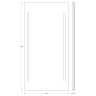 Зеркало настенное с 2-мя встроенными LED-светильниками Ledline EVOFORM 60х120 см, BY 2124
