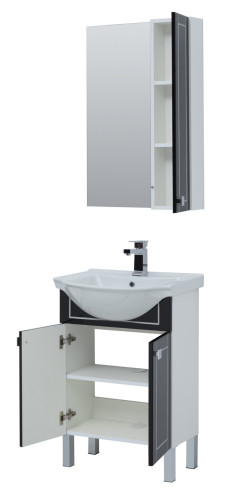 Зеркало-шкаф Aquanet Эрвин 60 черный