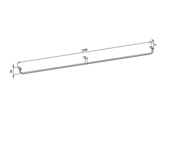 Держатель полотенца под раковину на 180 см Laufen Living (3.8143.5.004.000.1)