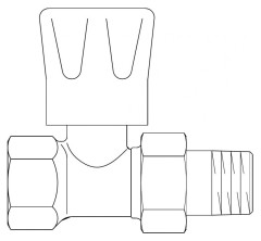 Вентиль Oventrop HR проходной